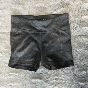 Aeropostale Spandex Shorts; Small; in charcoal gray
